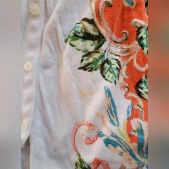 Anthropologie Akemi + Kin Button Down Floral Tank-Size X-Small - Picture 2 of 5